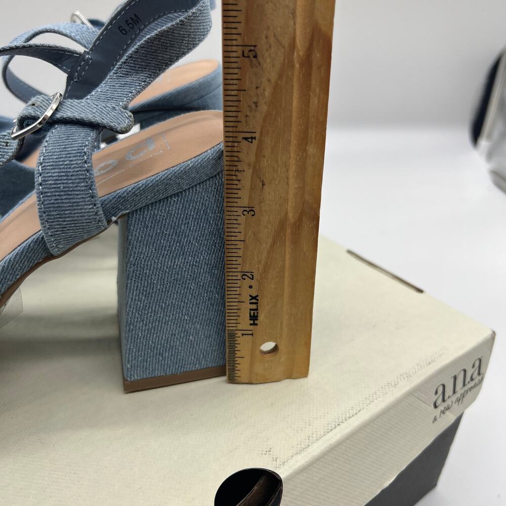 Pop Womens Giving Heeled Sandals Chambray Blue Size 6.5 - Picture 5 of 10